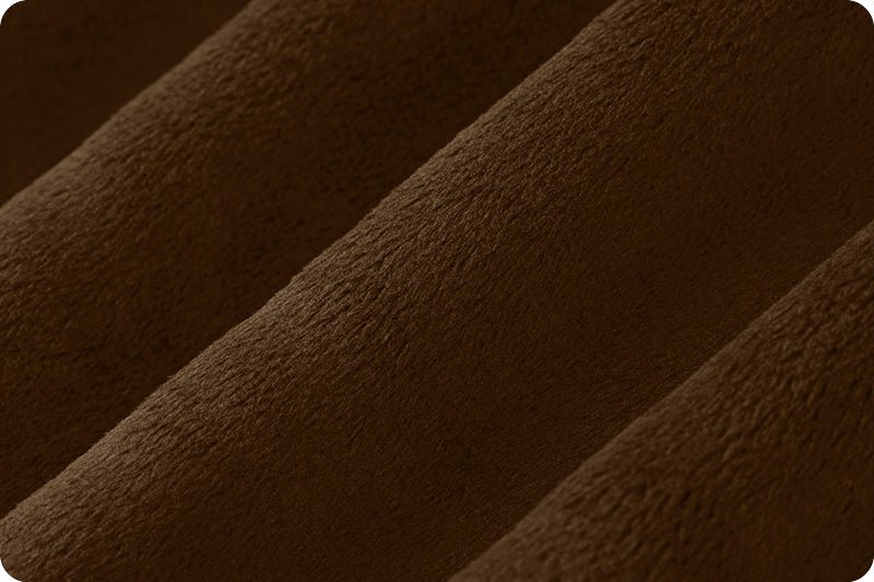 Shannon Fabrics Solid Cuddle 3 Brown Minky Fabric - On Pins & Needles Quilting Co.