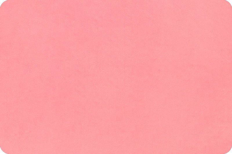 Shannon Fabrics Solid Cuddle 3 Bubblegum Minky Fabric - On Pins & Needles Quilting Co.