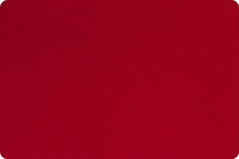 Shannon Fabrics Solid Cuddle 3 Cardinal Minky Fabric (PRICE PER 1/2 YARD) - On Pins & Needles Quilting Co.