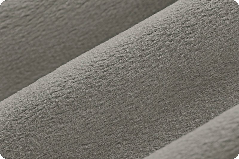 Shannon Fabrics Solid Cuddle 3 Charcoal Minky Fabric - On Pins & Needles Quilting Co.
