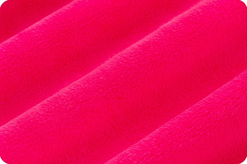 Shannon Fabrics Solid Cuddle 3 Fuchsia Minky Fabric - On Pins & Needles Quilting Co.