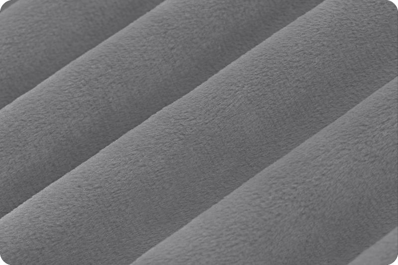 Shannon Fabrics Solid Cuddle 3 Graphite Minky Fabric (PRICE PER 1/2 YARD) - On Pins & Needles Quilting Co.