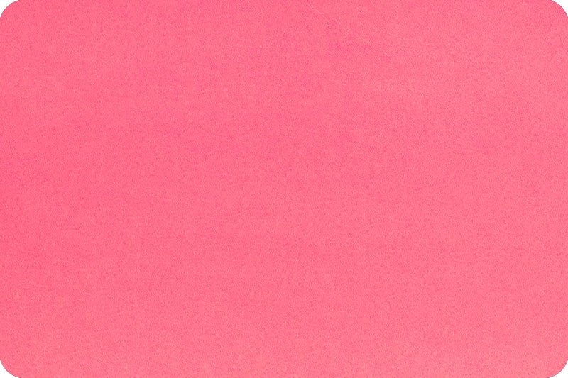 Shannon Fabrics Solid Cuddle 3 Hot Pink Minky Fabric - On Pins & Needles Quilting Co.