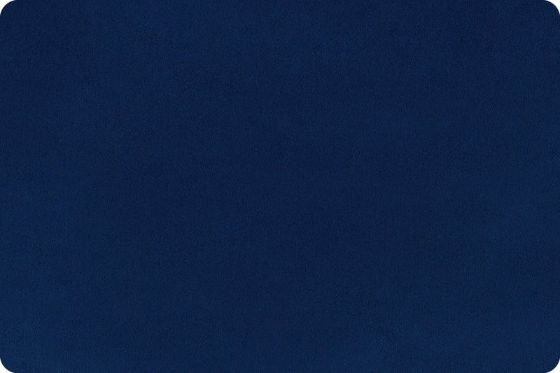 Shannon Fabrics Solid Cuddle 3 Midnight Blue Minky Fabric - On Pins & Needles Quilting Co.