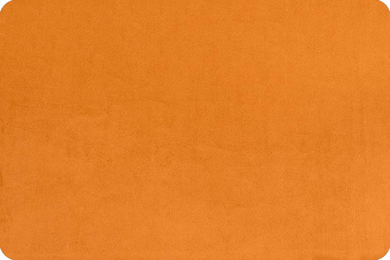Shannon Fabrics Solid Cuddle 3 Pumpkin Minky Fabric (PRICE PER 1/2 YARD) - On Pins & Needles Quilting Co.