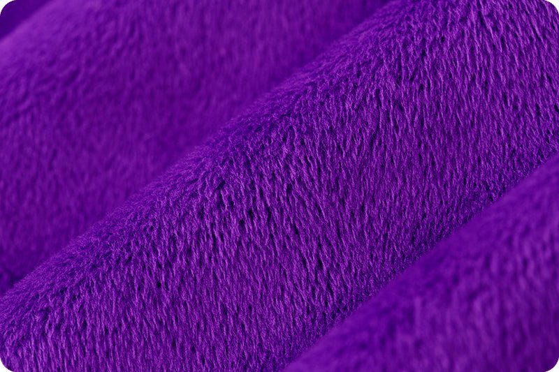 Shannon Fabrics Solid Cuddle 3 Purple Minky Fabric - On Pins & Needles Quilting Co.