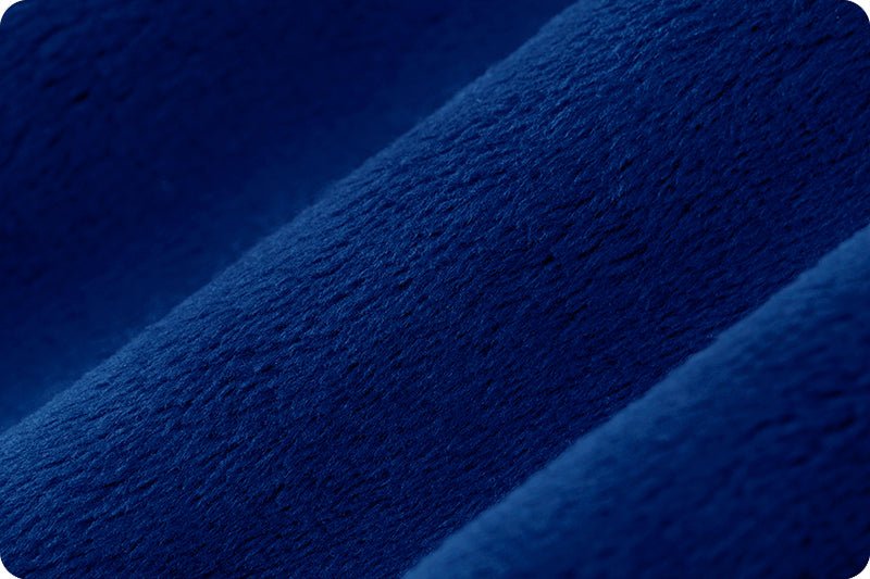 Shannon Fabrics Solid Cuddle 3 Royal Blue Minky Fabric - On Pins & Needles Quilting Co.