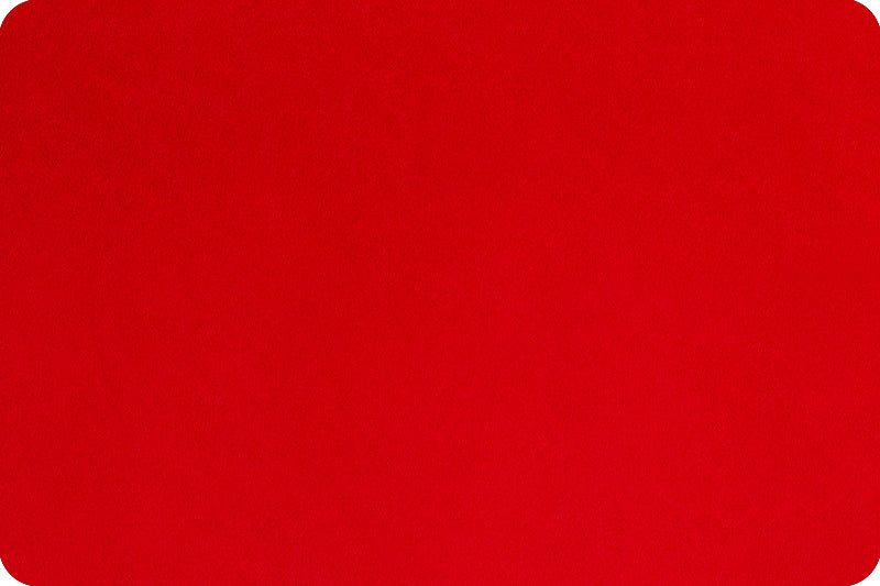 Shannon Fabrics Solid Cuddle 3 Scarlet Minky Fabric - On Pins & Needles Quilting Co.