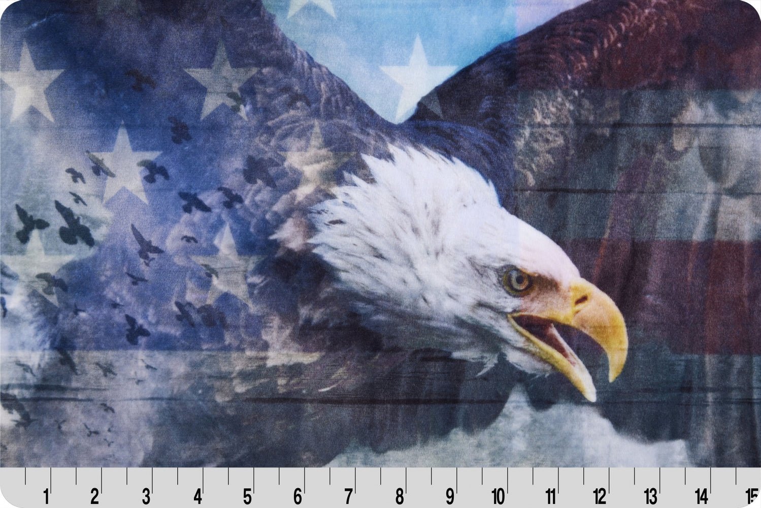 Shannon Fabrics USA Wild Digital Cuddle Minky Panel Americana - On Pins & Needles Quilting Co.