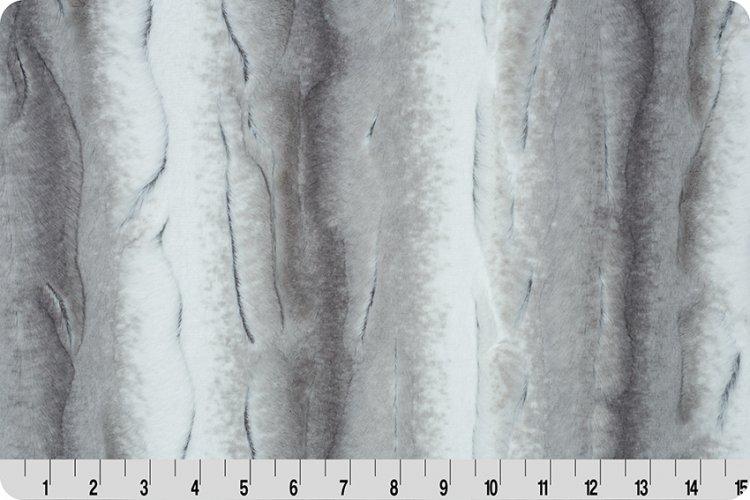 Shannon Luxe Cuddle Angora Platinum Minky Fabric (PRICE PER 1/2 YARD) - On Pins & Needles Quilting Co.