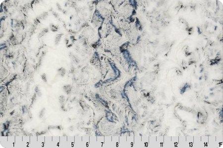 Shannon Luxe Cuddle Snowy Owl Navy Minky Fabric (PRICE PER 1/2 YARD) - On Pins & Needles Quilting Co.