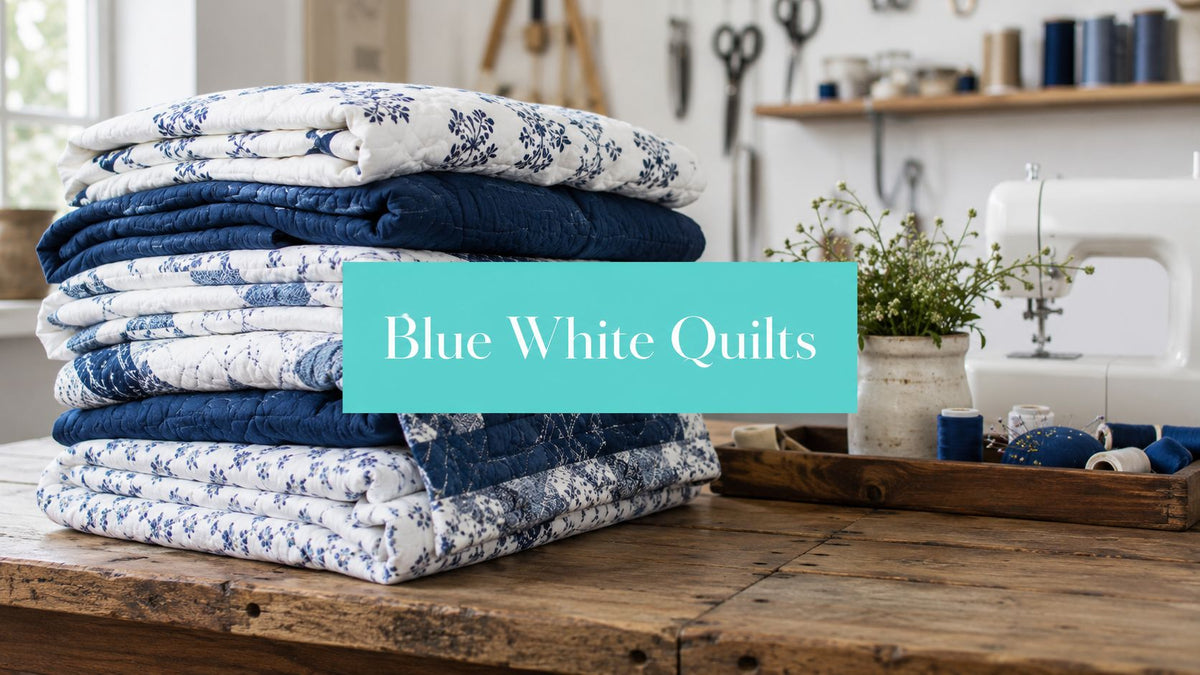7 Blue White Quilt Ideas for Timeless Designs - On Pins & Needles Quilting Co.