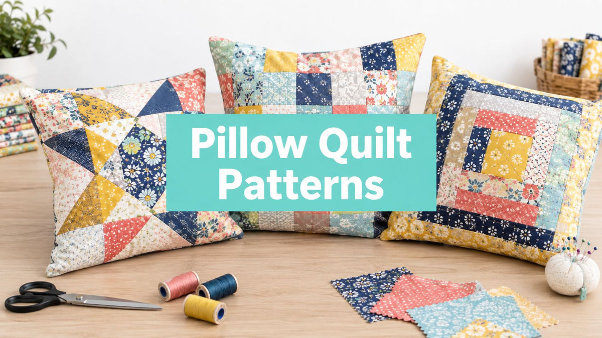 7 Pillow Quilt Patterns for Plush Projects - On Pins & Needles Quilting Co.