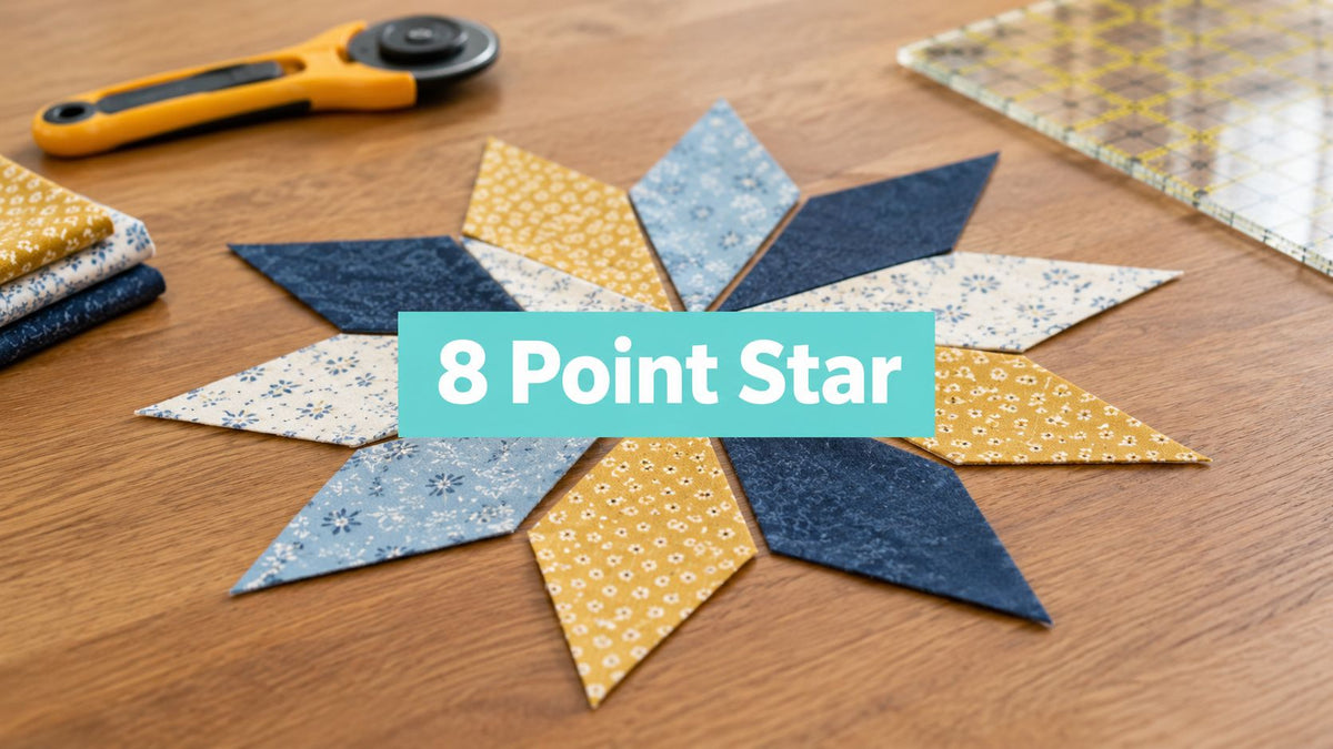 8 Point Star Quilt Block: A Step-by-Step Guide - On Pins & Needles Quilting Co.
