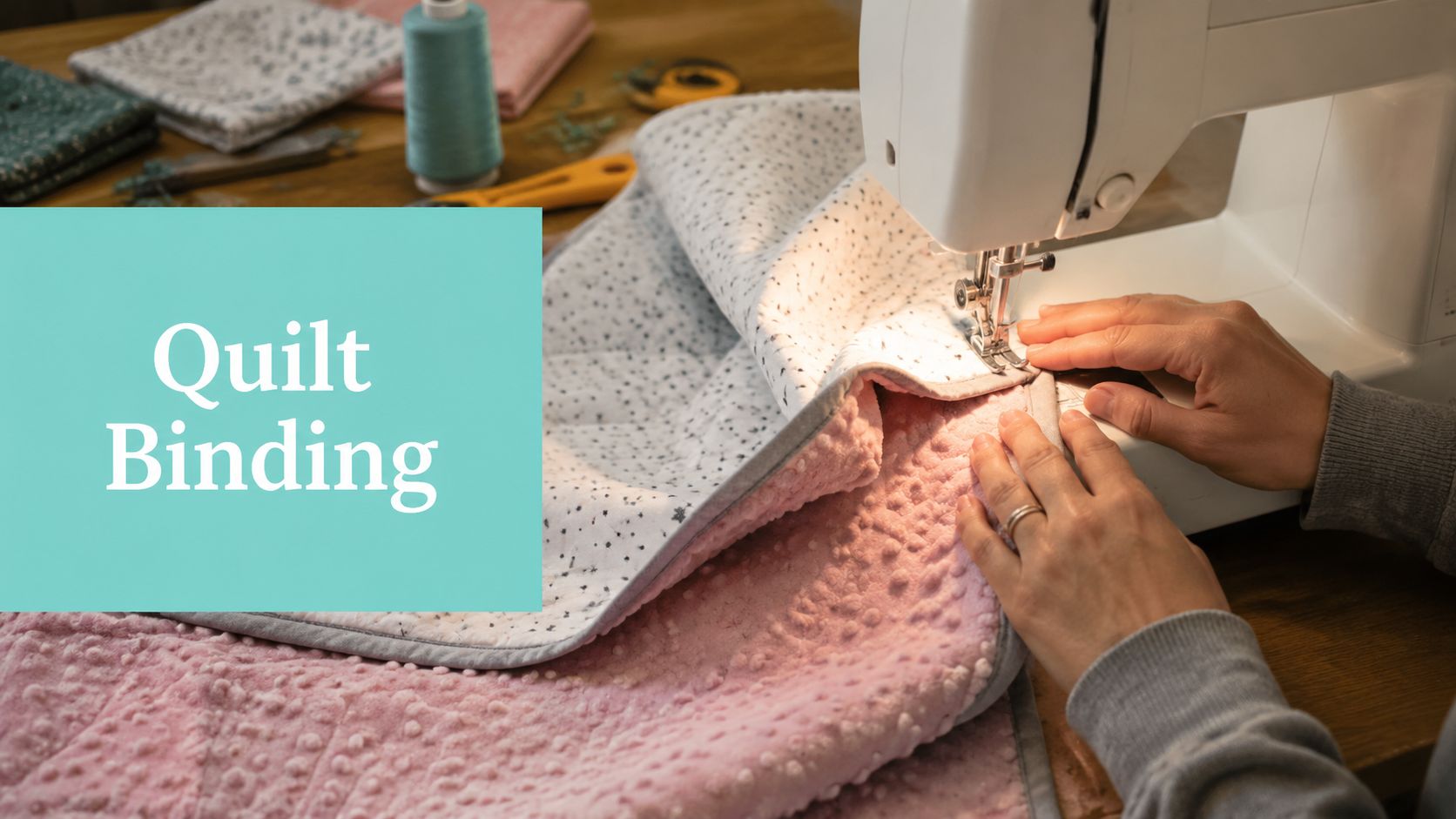 Binding for a Quilt with Minky and Extra Wide Backing - On Pins & Needles Quilting Co.