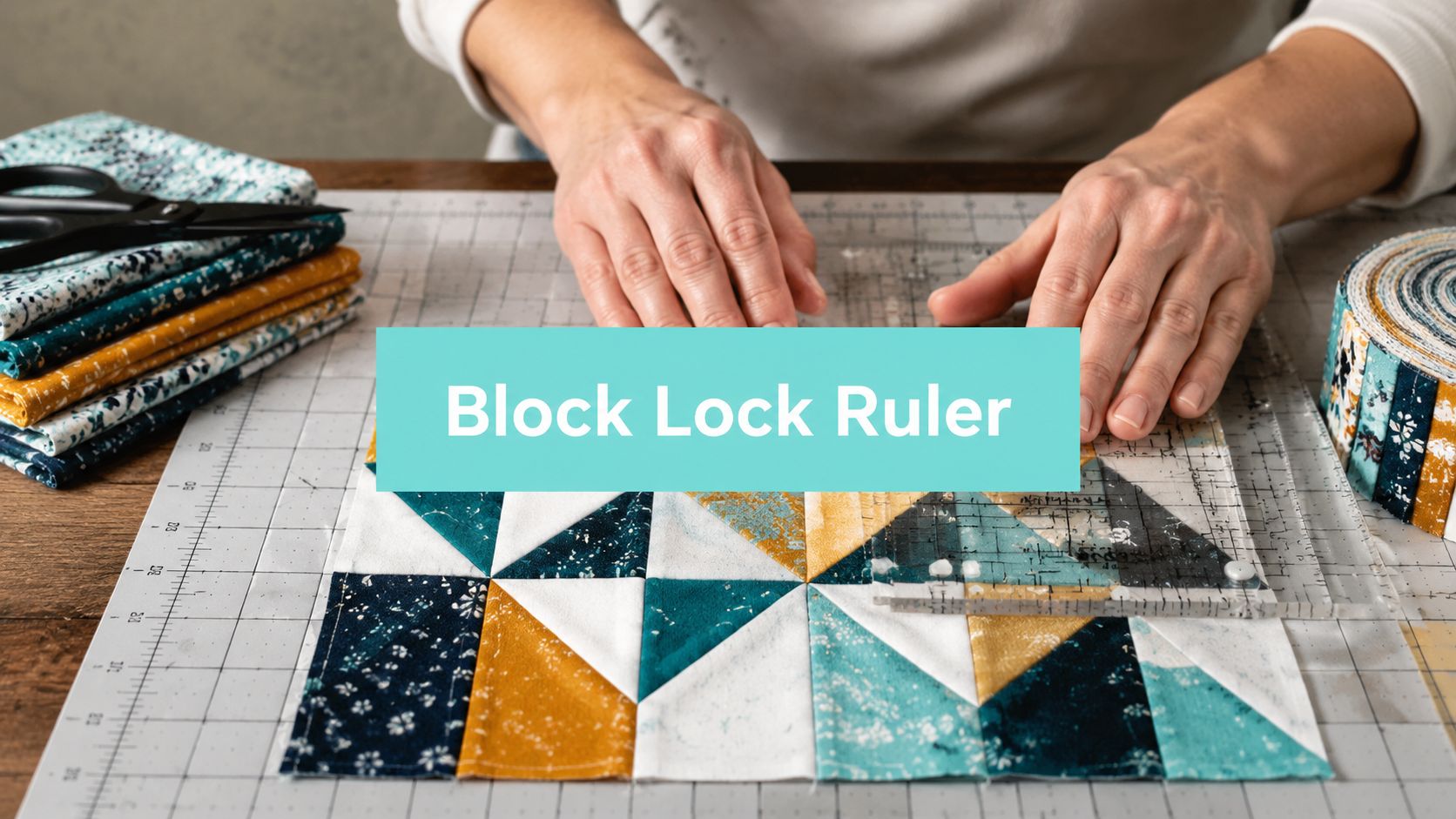 Block Lock Ruler: How to Square Quilt Blocks Perfectly - On Pins & Needles Quilting Co.