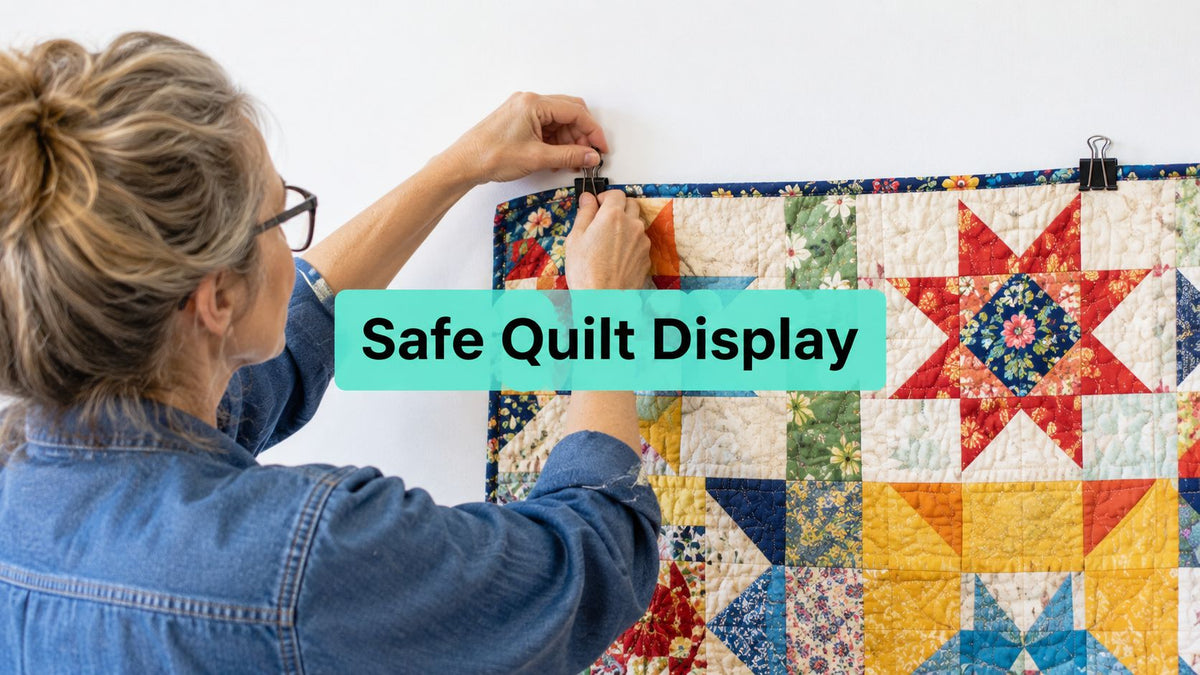 Hanging Clips for Quilts: Safe Display Guide - On Pins & Needles Quilting Co.