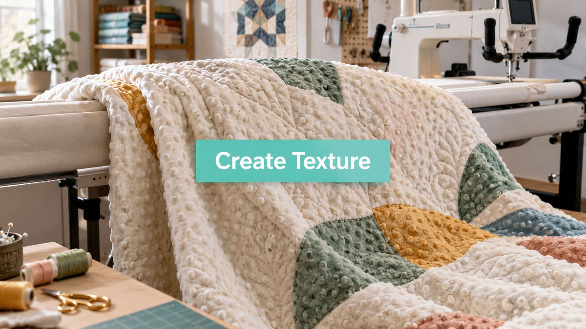 How to Create Texture in Minky Quilts with Shannon Cuddle - On Pins & Needles Quilting Co.