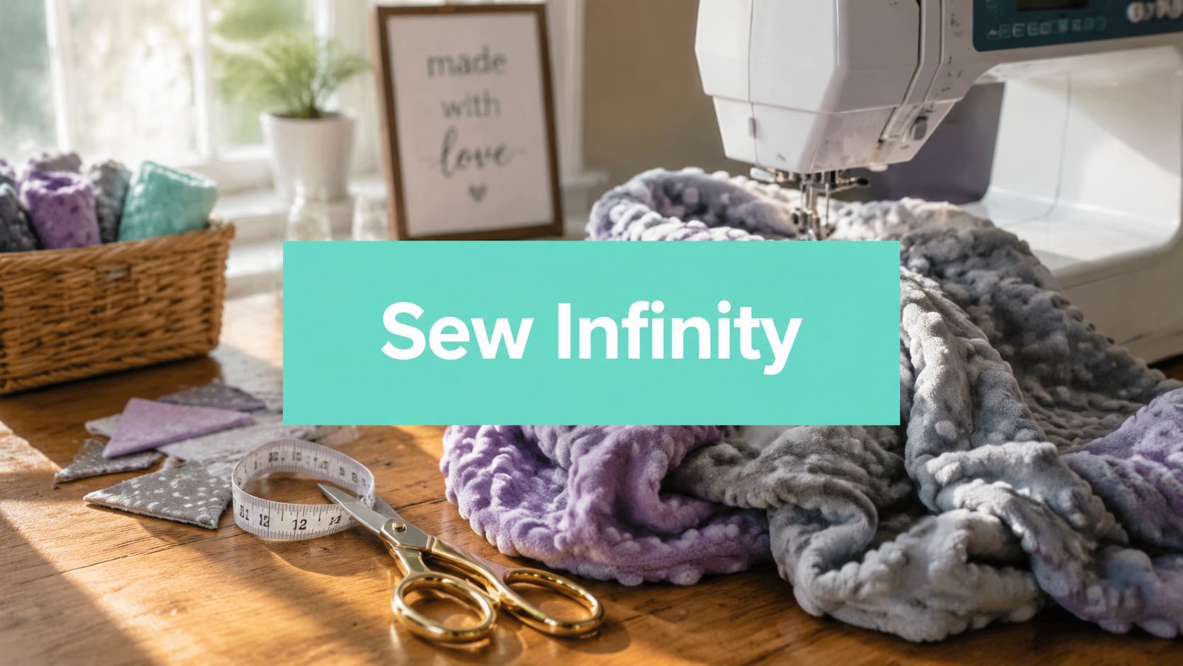 How to Sew Infinity Scarves: Plush Minky Tutorial 2026 - On Pins & Needles Quilting Co.