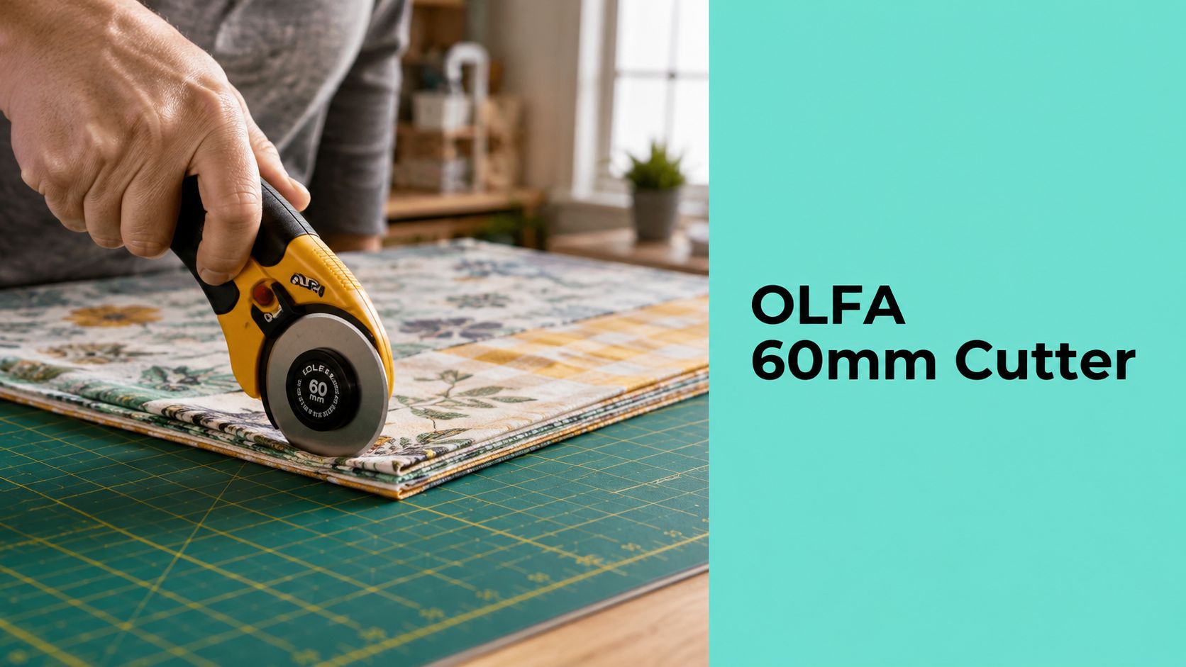OLFA 60mm Rotary Cutter: Features, Cuts, and Blade Tips - On Pins & Needles Quilting Co.