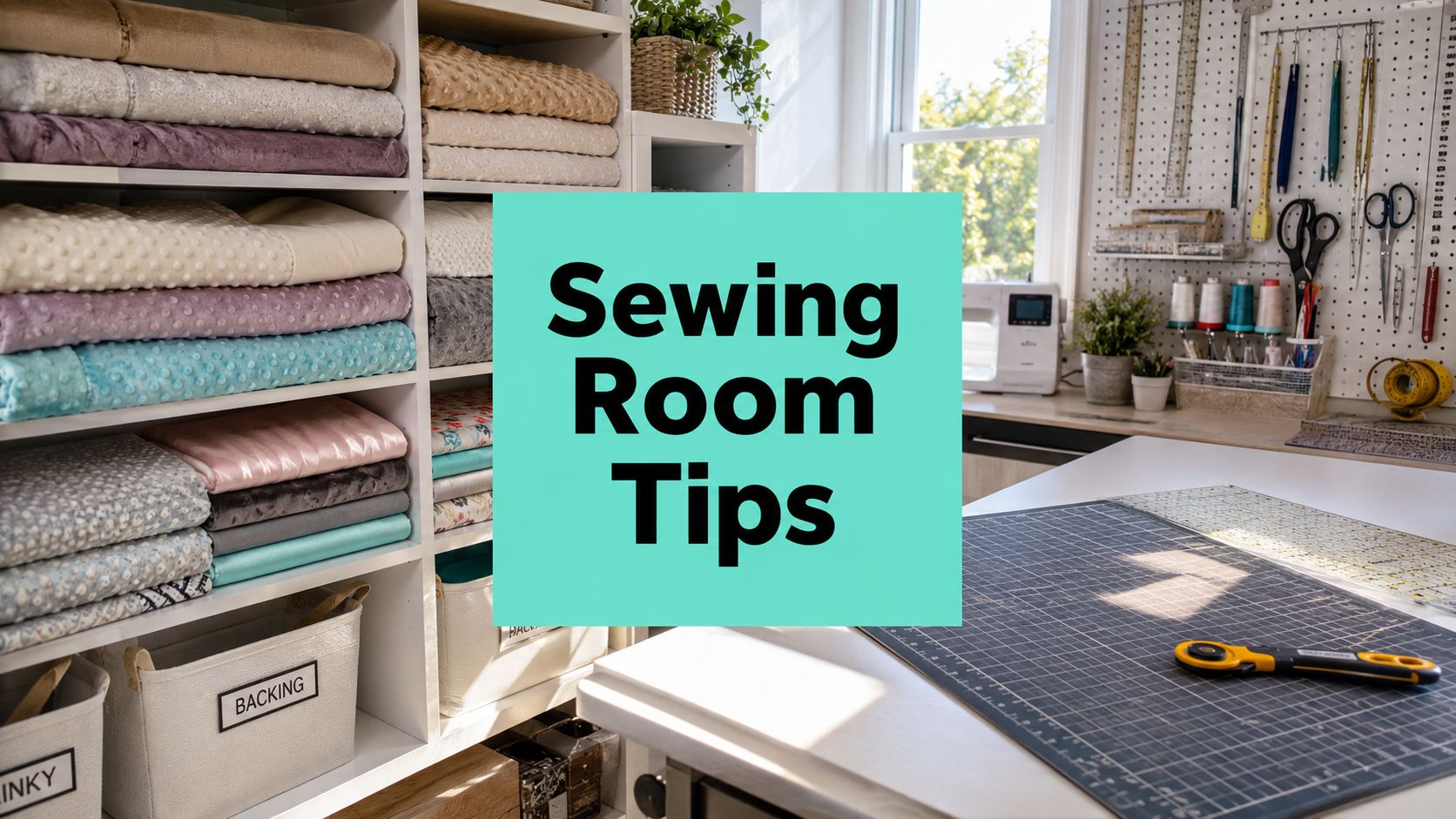 Sewing Room Organization Ideas: 9 Smart Tips - On Pins & Needles Quilting Co.