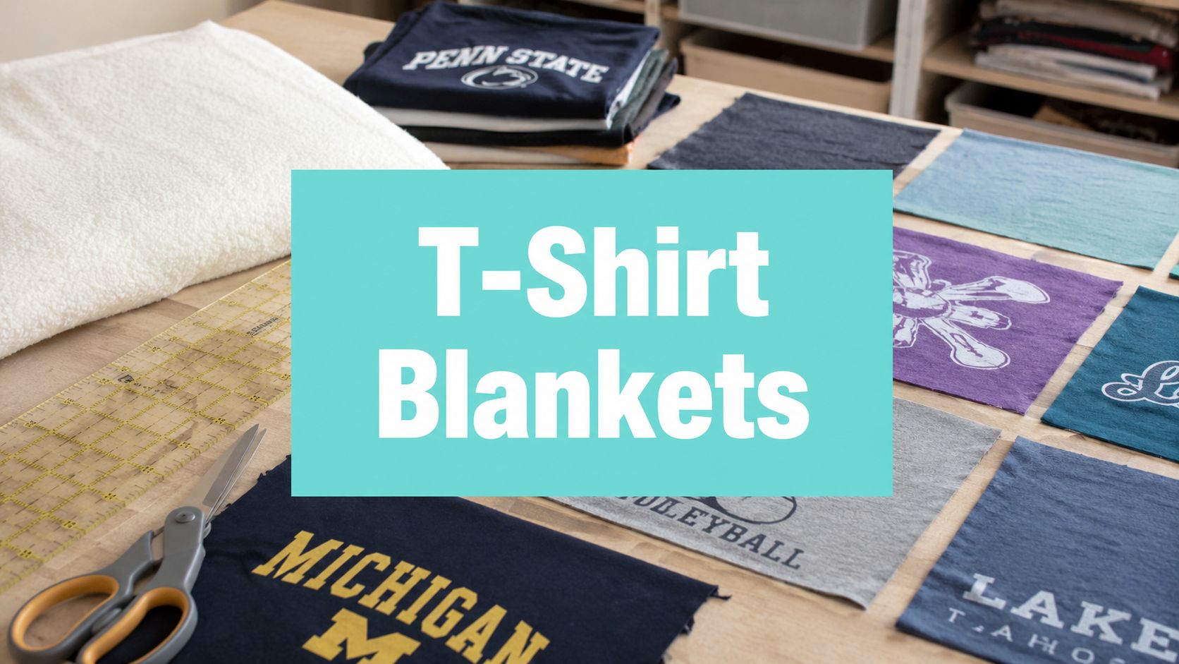 T Shirt Blankets How to Make: A Guide for Every Skill - On Pins & Needles Quilting Co.