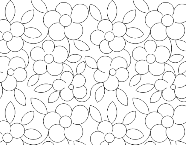 30s Posies quilting pattern