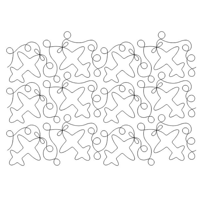 Airplane Meander quilting pattern