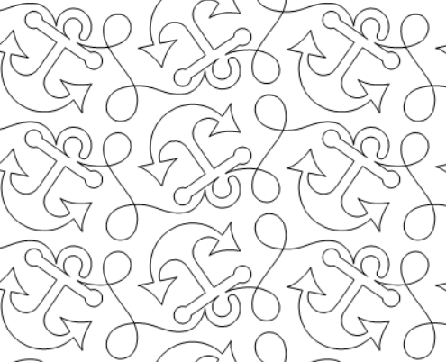 Anchors Aweigh quilting pattern