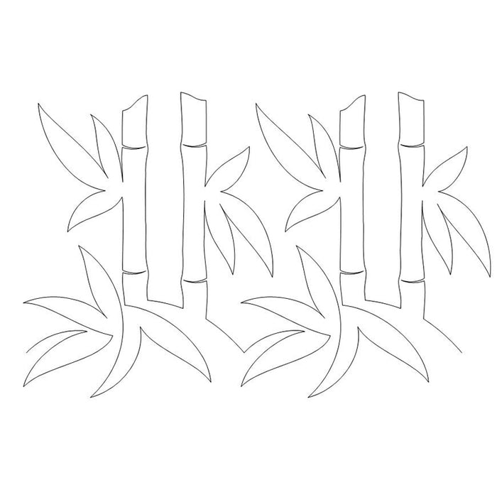 Bamboo quilting pattern