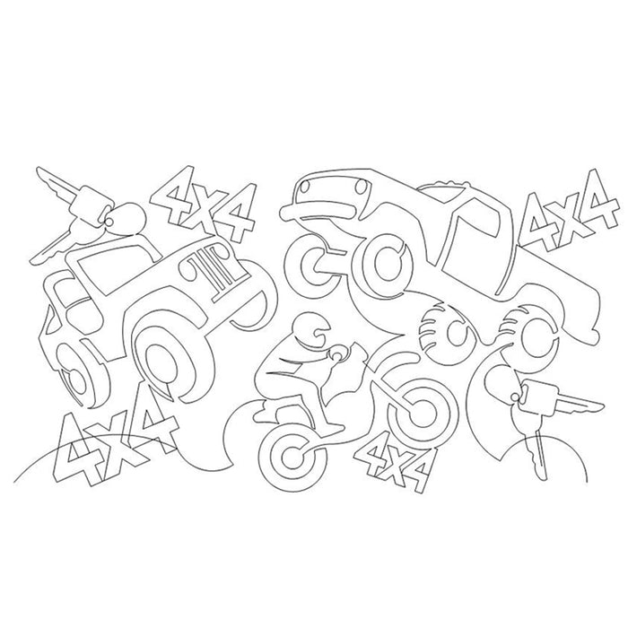 Big Boy Toys quilting pattern