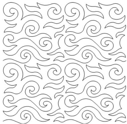 Breezy quilting pattern