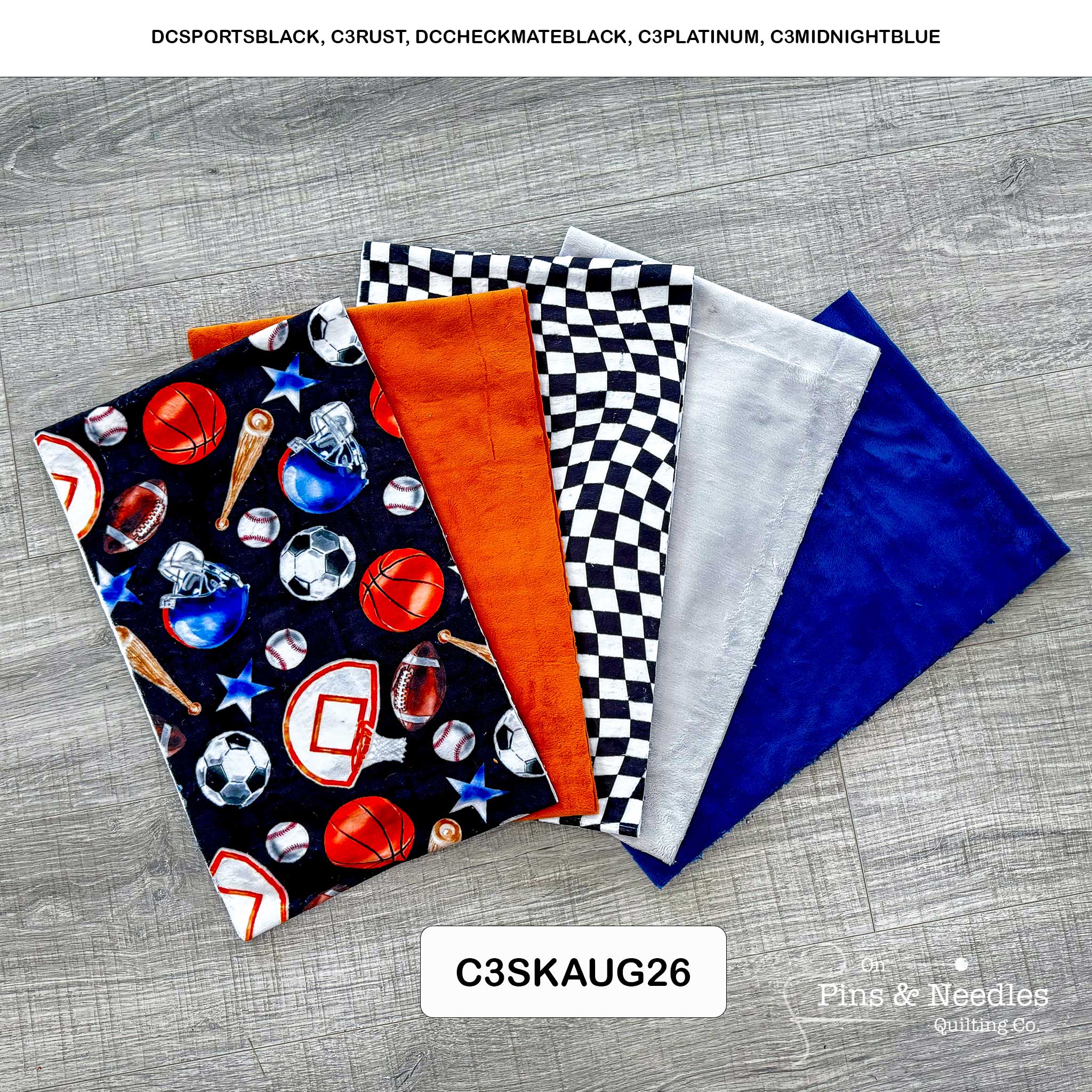 Monthly Bundle 5 Pack of 10" x 60" Cuddle Strips (Aug26) - Shannon Fabrics