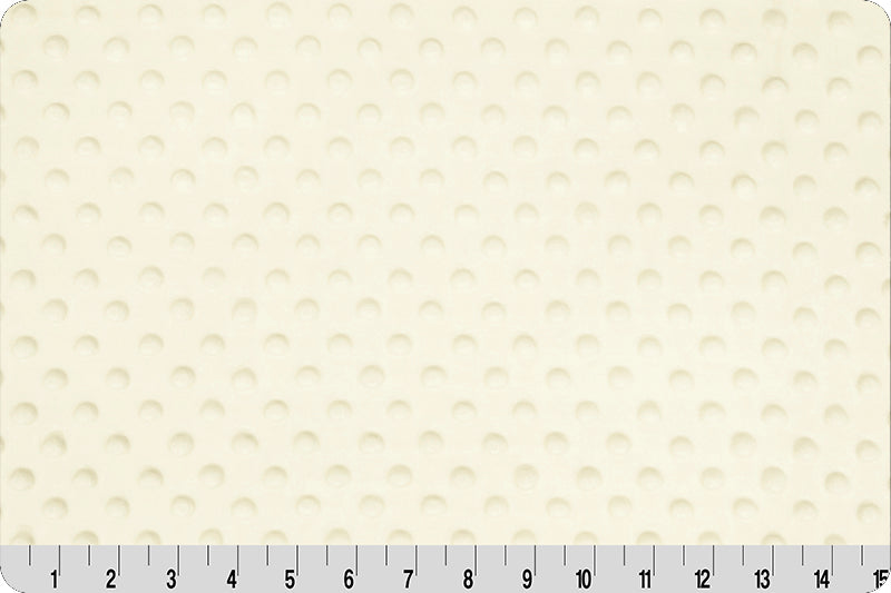 Shannon Fabrics Cuddle Dimple Ivory Minky Fabric