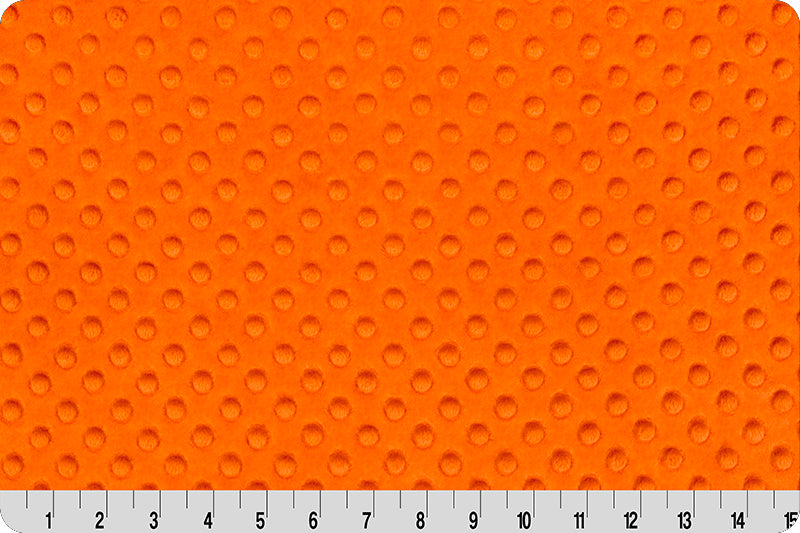 Shannon Fabrics Cuddle Dimple Orange Minky Fabric