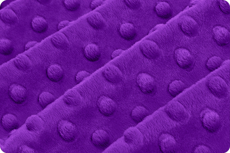 Shannon Fabrics Cuddle Dimple Purple Minky Fabric