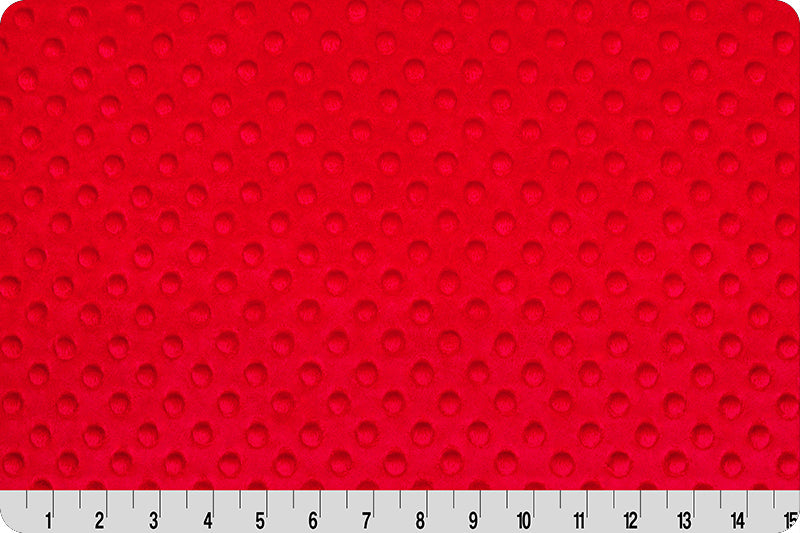 Shannon Fabrics Cuddle Dimple Red Minky Fabric
