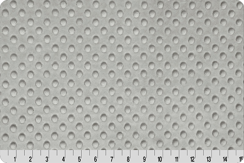 Shannon Fabrics Cuddle Dimple Silver Minky Fabric