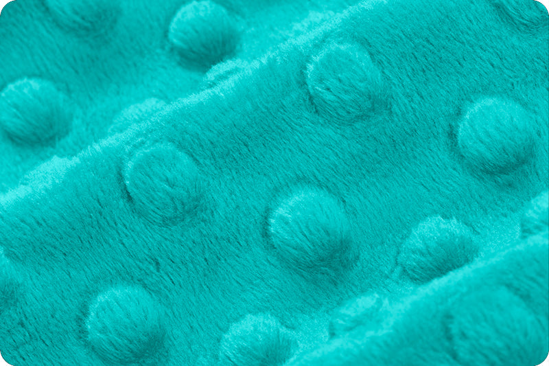 Shannon Fabrics Cuddle Dimple Teal Minky Fabric