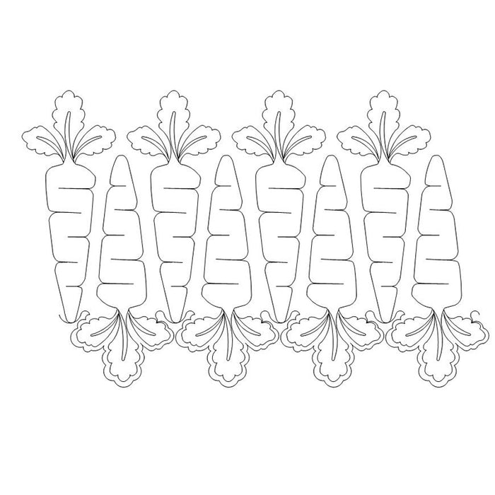 Carrots quilting pattern