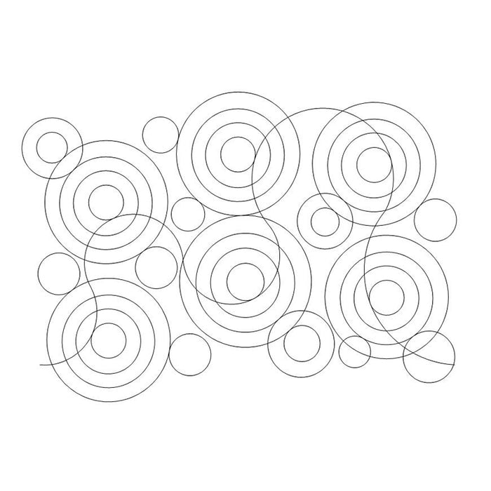 Circle Melodrama quilting pattern