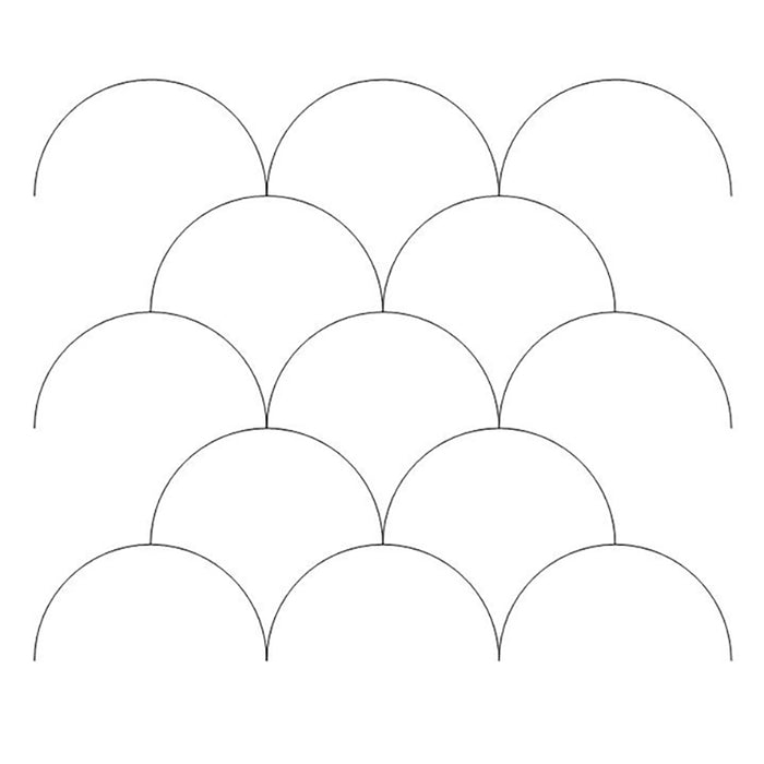 Clamshell quilting pattern