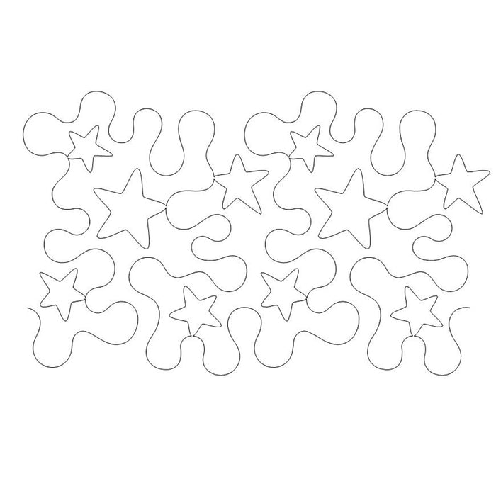 Constellation quilting pattern