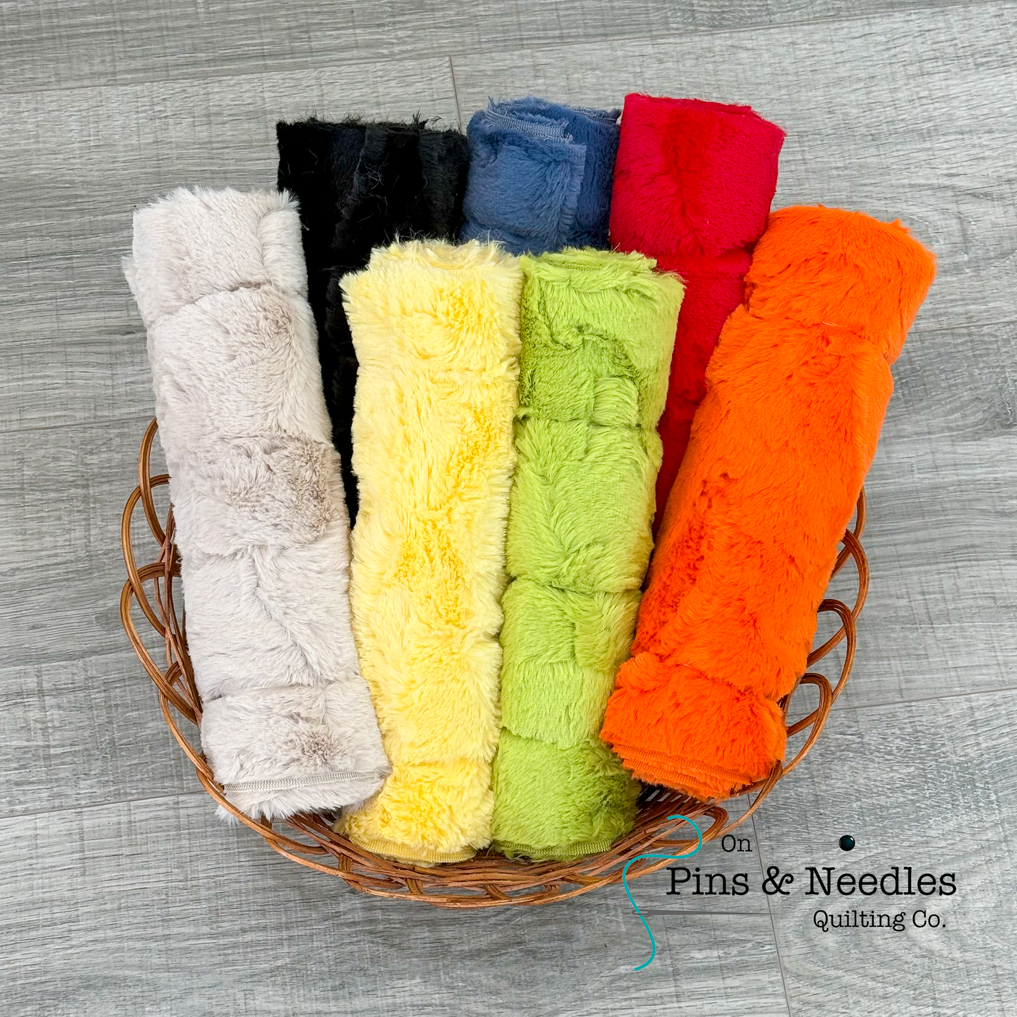 Shannon Fabrics 10" x 60" Luxe Hide Solid Cuddle Minky Fabric Strips