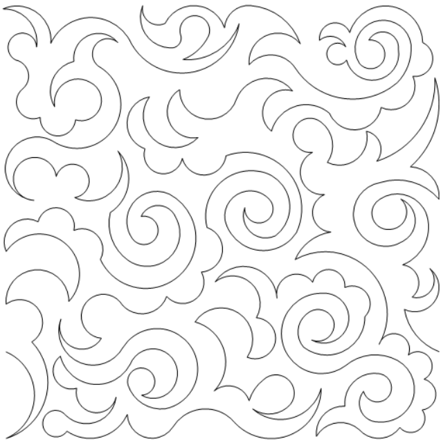 Damask quilting pattern