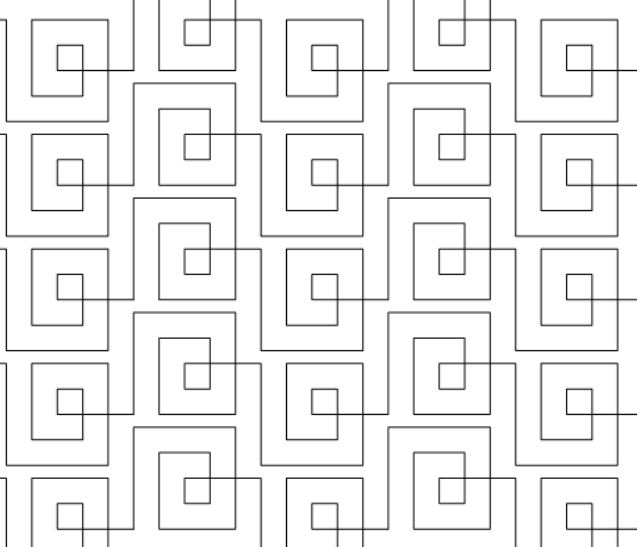 Double Squared quilting pattern