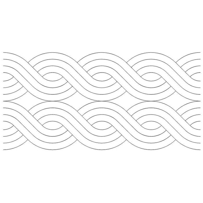 Even Simpler Cable quilting pattern