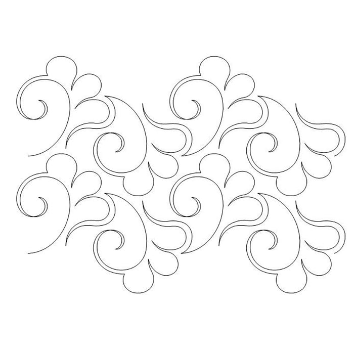 Feather Swift quilting pattern