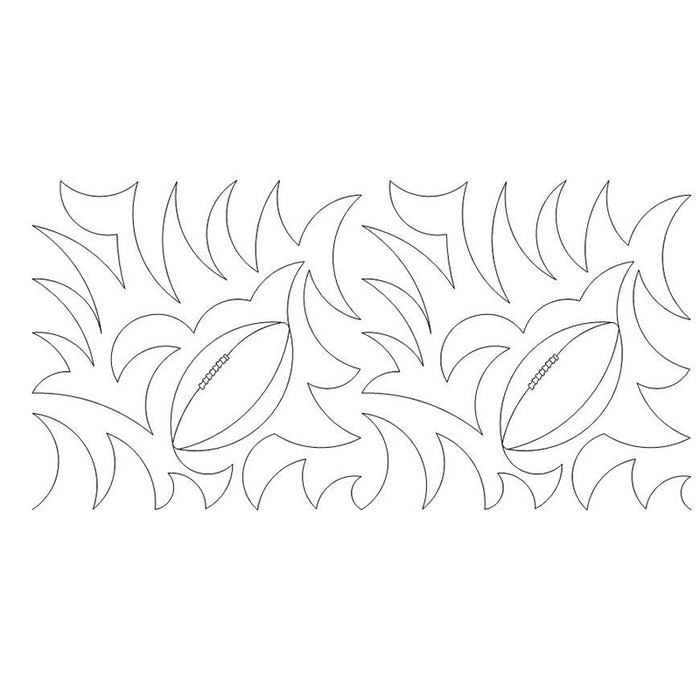 Football quilting pattern