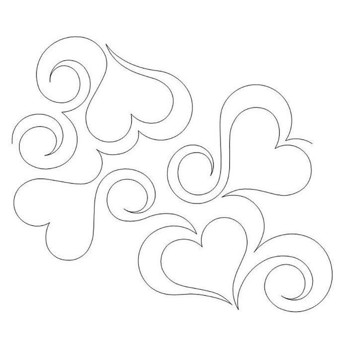 Heart Fancy quilting pattern